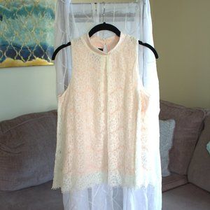 BCX Lace Blouse | Sleeveless Business Casual Tank